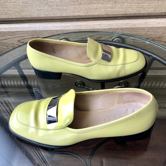 Gucci Shoes - Vintage Gucci Leather Loafers